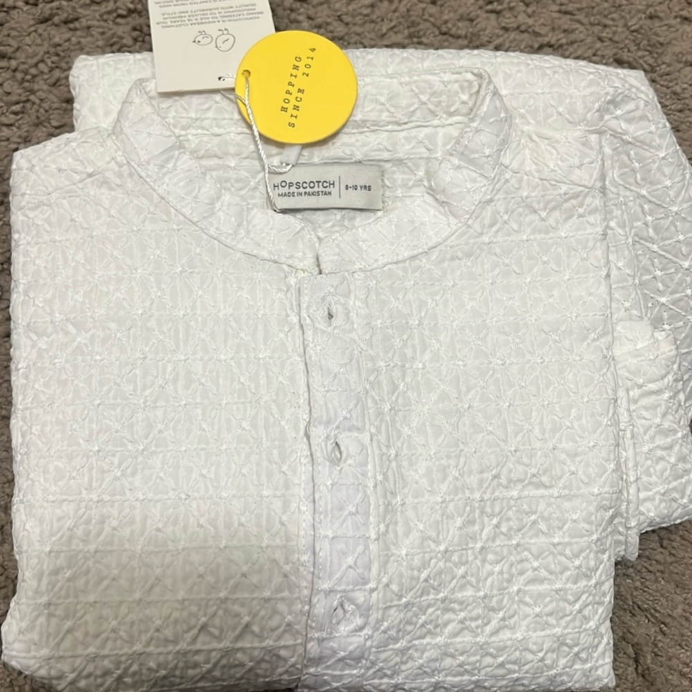 White Embroidered Kurta
